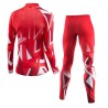 Löffler Langlauf ski suit WorldCup 2023 rood-wit
